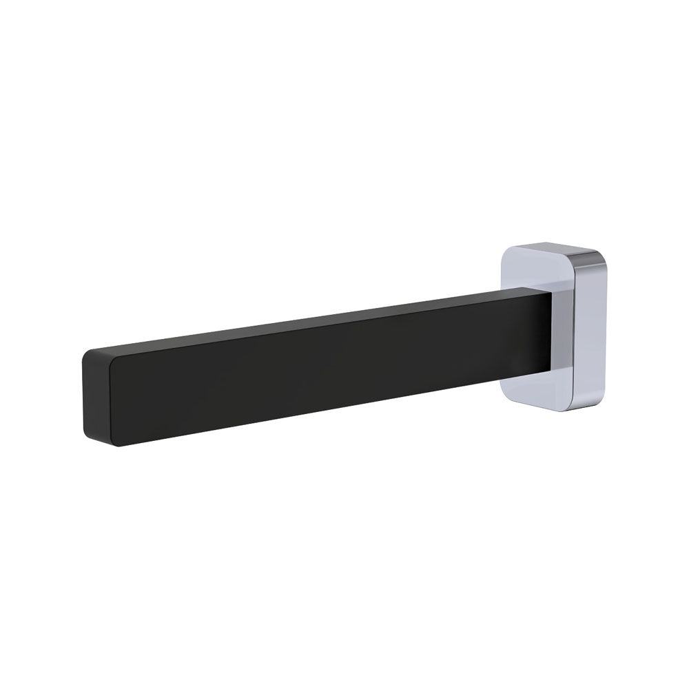 Fienza Sansa Bath Outlet - Matte Black - Chrome Plate