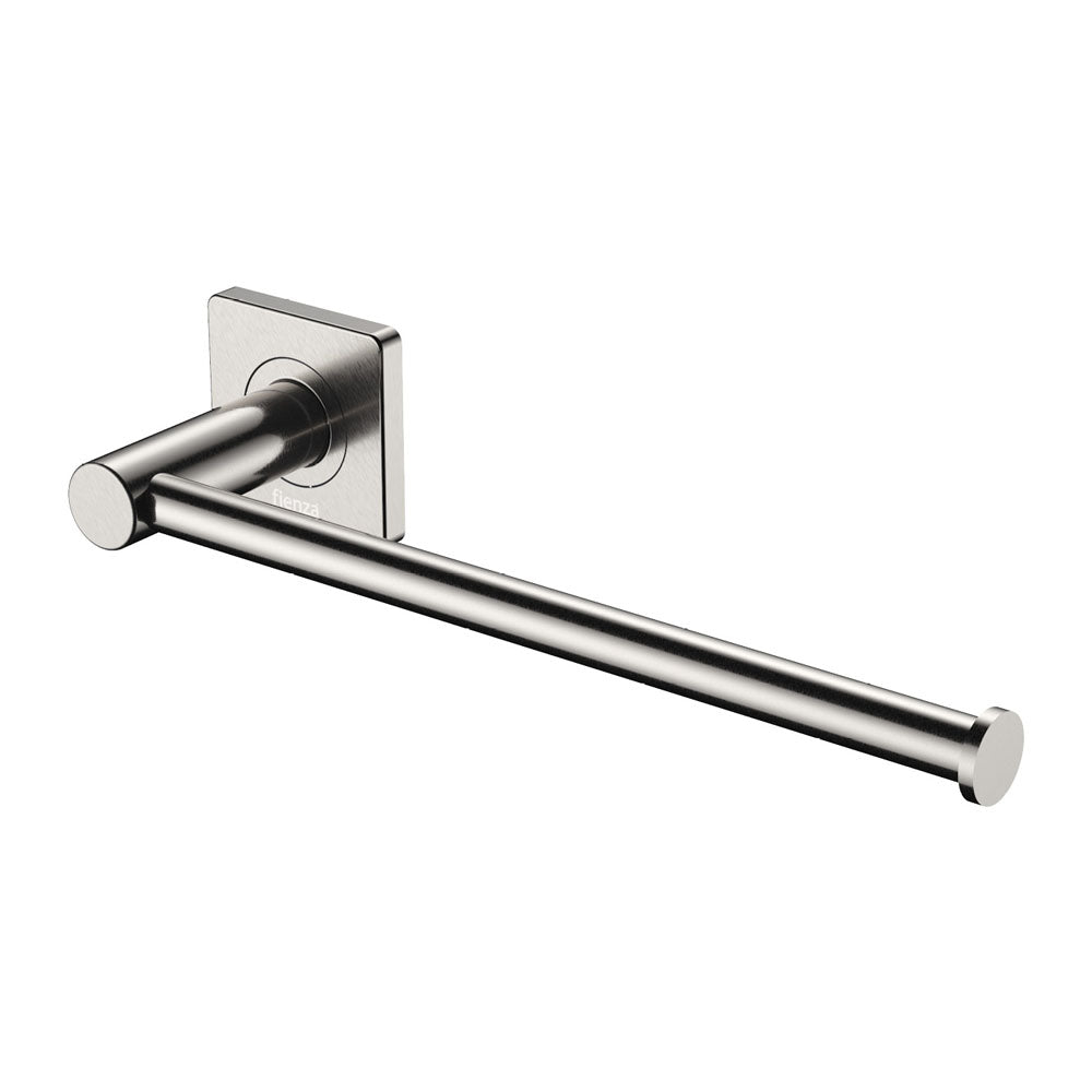 Fienza Sansa Hand Towel Rail/Roll Holder - Brushed Nickel