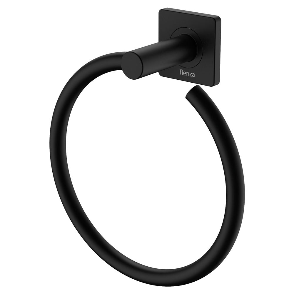 Fienza Sansa Hand Towel Ring - Matte Black