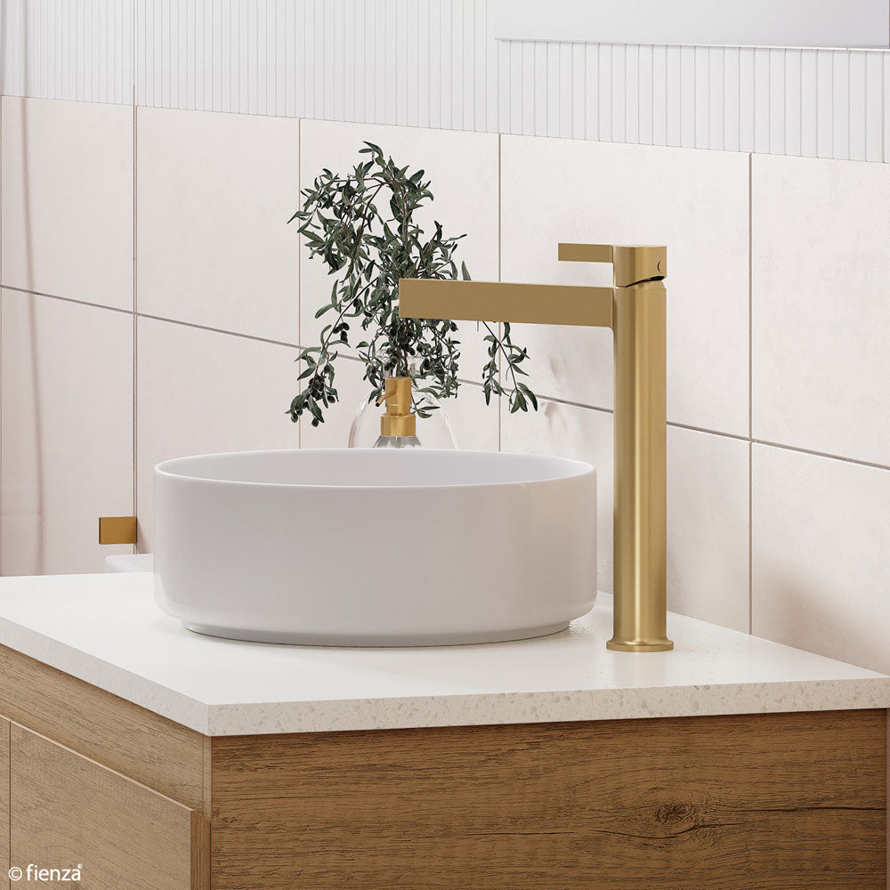 Fienza Sansa Tall Basin Mixer - Urban Brass