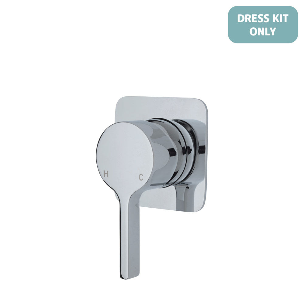 Fienza Sansa Wall Mixer Dress Kit - Soft Square Plate