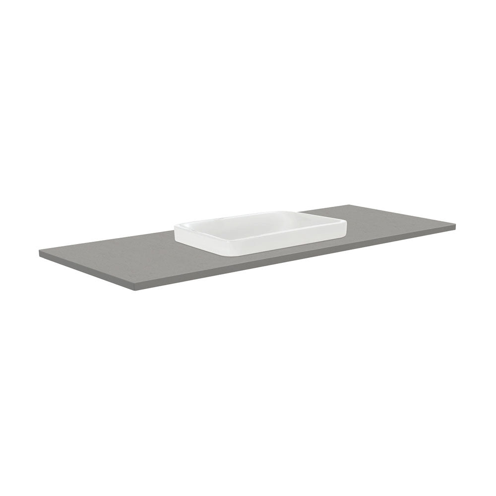 Fienza Sarah Dove Grey 1200 Semi-Inset Basin-Top - 1 Tap Hole