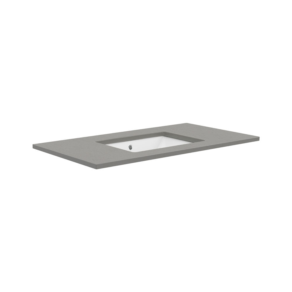 Fienza Sarah Dove Grey 900 Undermount Basin-Top - No Tap Hole