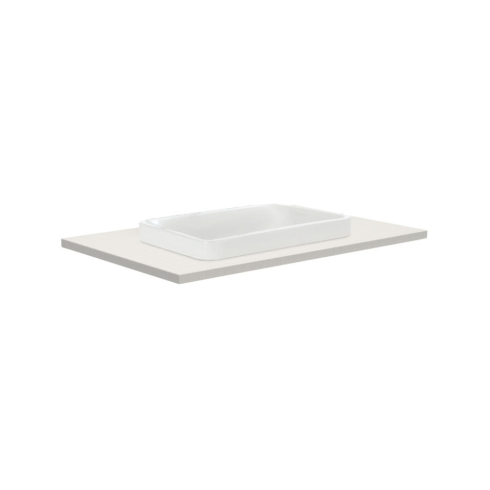 Fienza Sarah Roman Sand 750 Semi-Inset Basin-Top - 1 Tap Hole