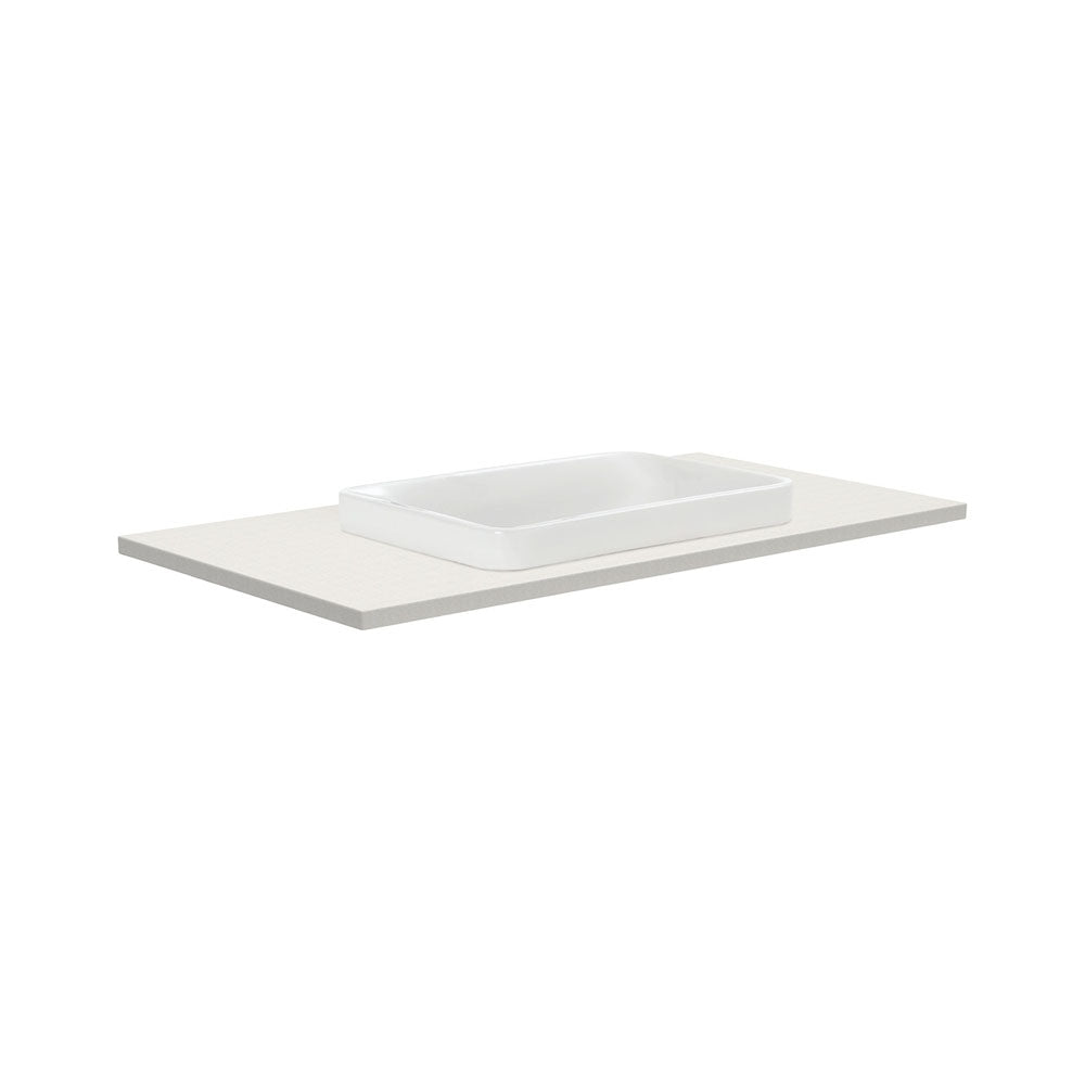 Fienza Sarah Roman Sand 900 Semi-Inset Basin-Top - No Tap Hole