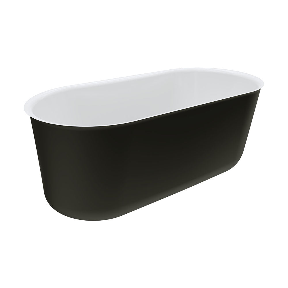 Fienza Windsor 1500 Freestanding Acrylic Bath - Matte Black