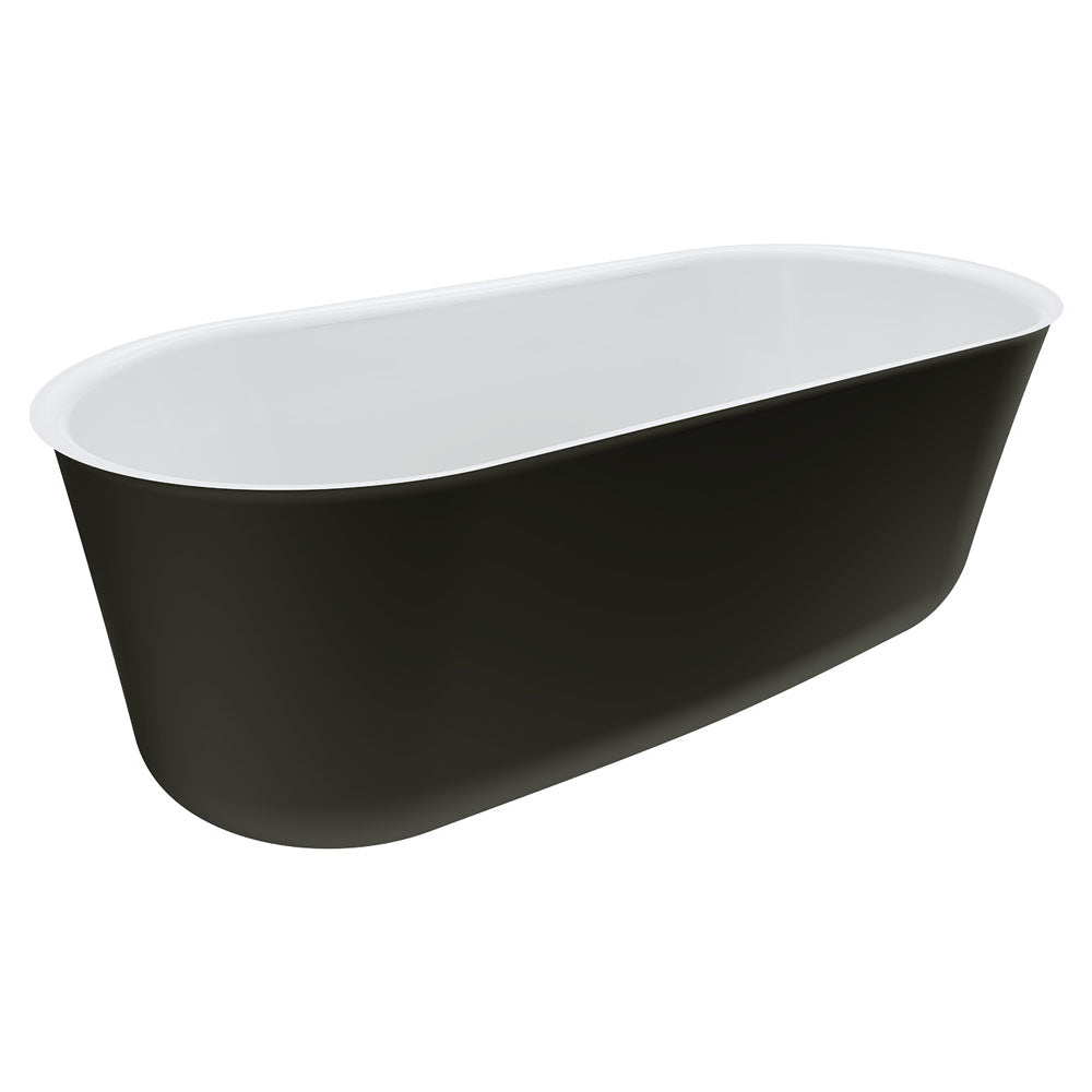 Fienza Windsor 1700 Freestanding Acrylic Bath - Matte Black