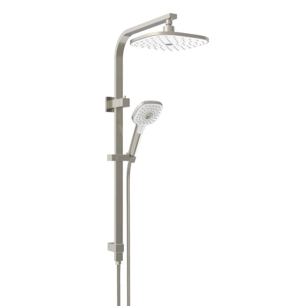 Greens Corban Twin Rail Shower - Brushed Nickel