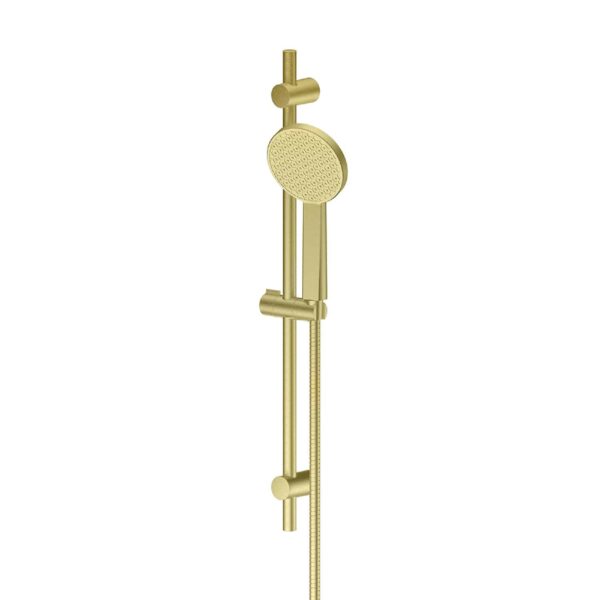 Greens Glide RainBoost Adjustable Rail Shower - Brushed Brass