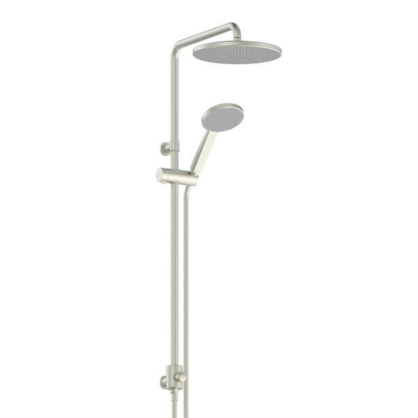 Greens Glide RainBoost Twin Rail Shower - Brushed Nickel