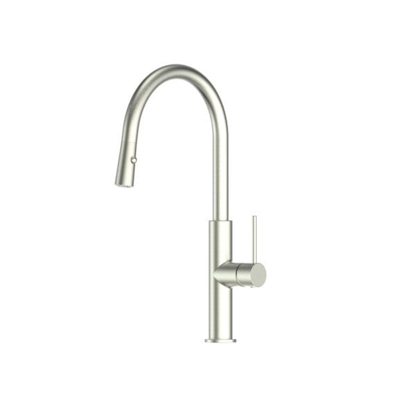 Greens Mika Pull-down Sink Mixer - Brushed Nickel