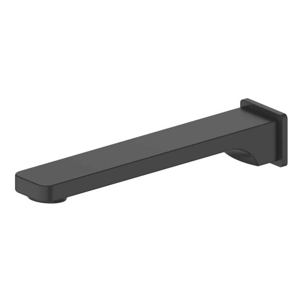 Greens Swept Bath Spout - Matte Black