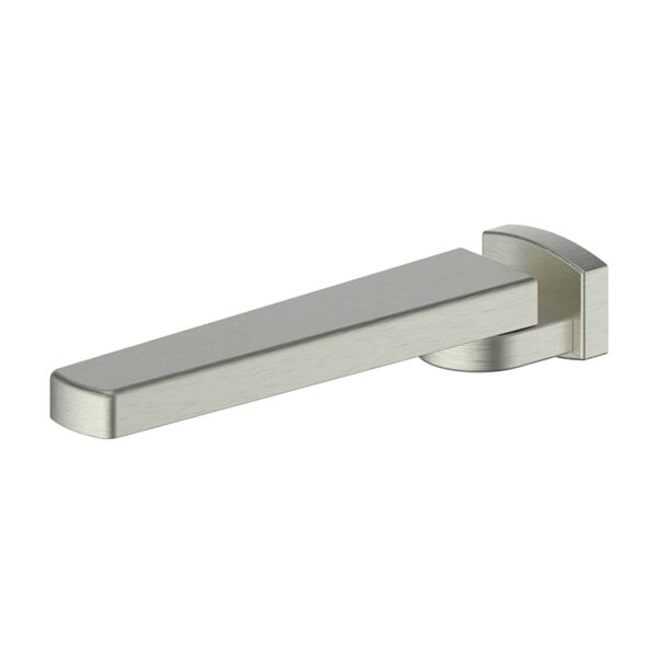 Greens Swept Swivel Bath Spout - Brushed Nickel