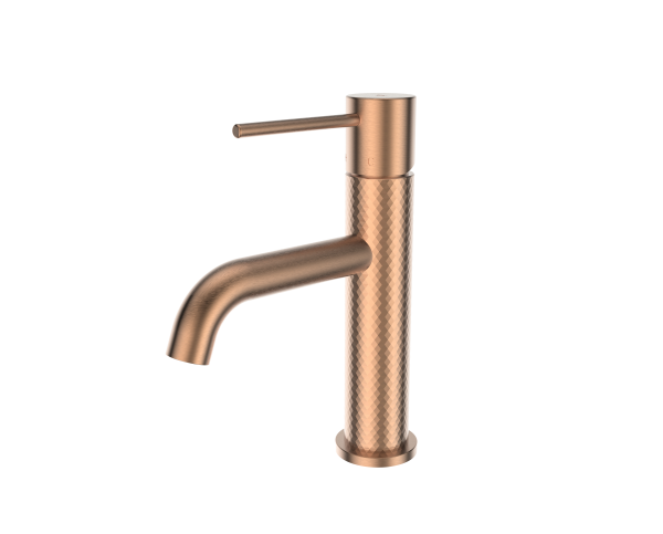 Greens Tesora Basin mixer - Brushed Copper