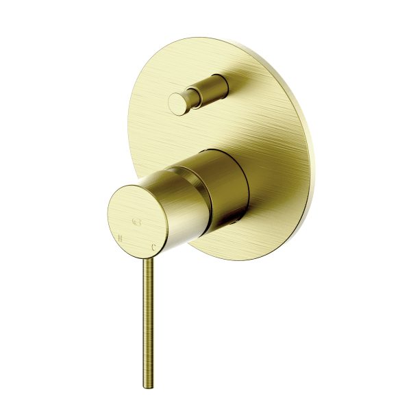 Greens Tesora Shower Mixer Diverter - Brushed Brass