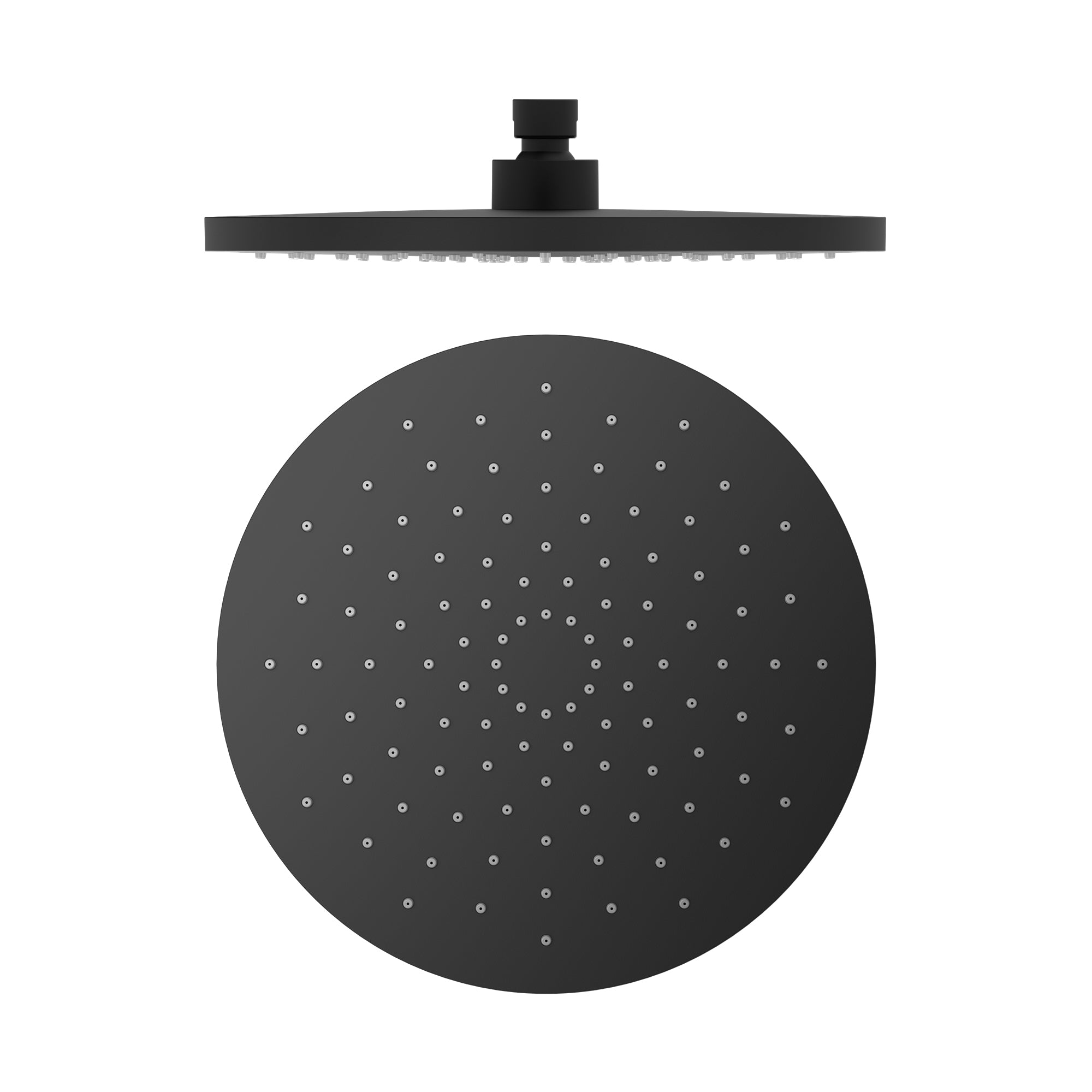 Nero 250mm ABS Round Shower Head - Matte Black