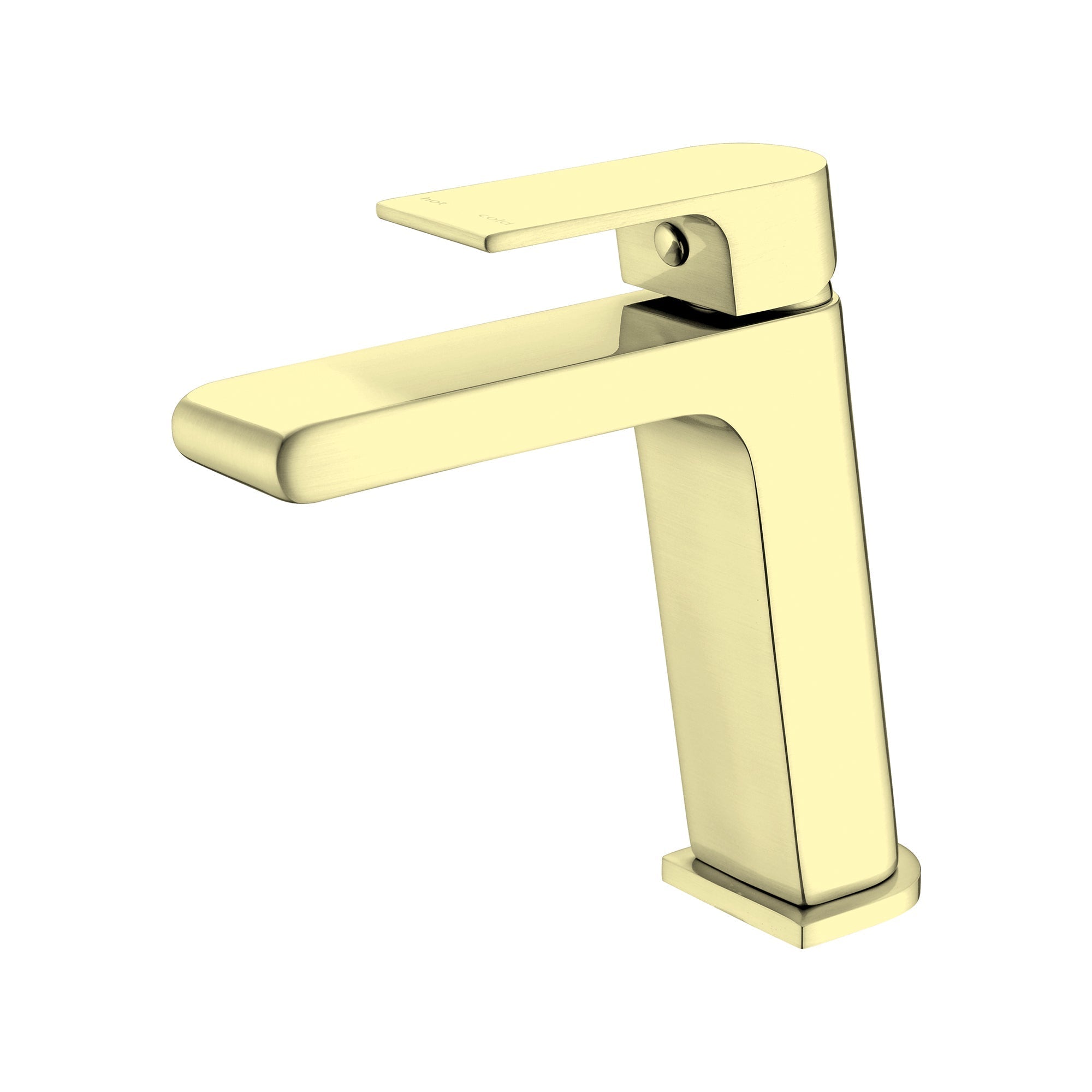 Nero Bianca Basin Mixer Brushed Gold