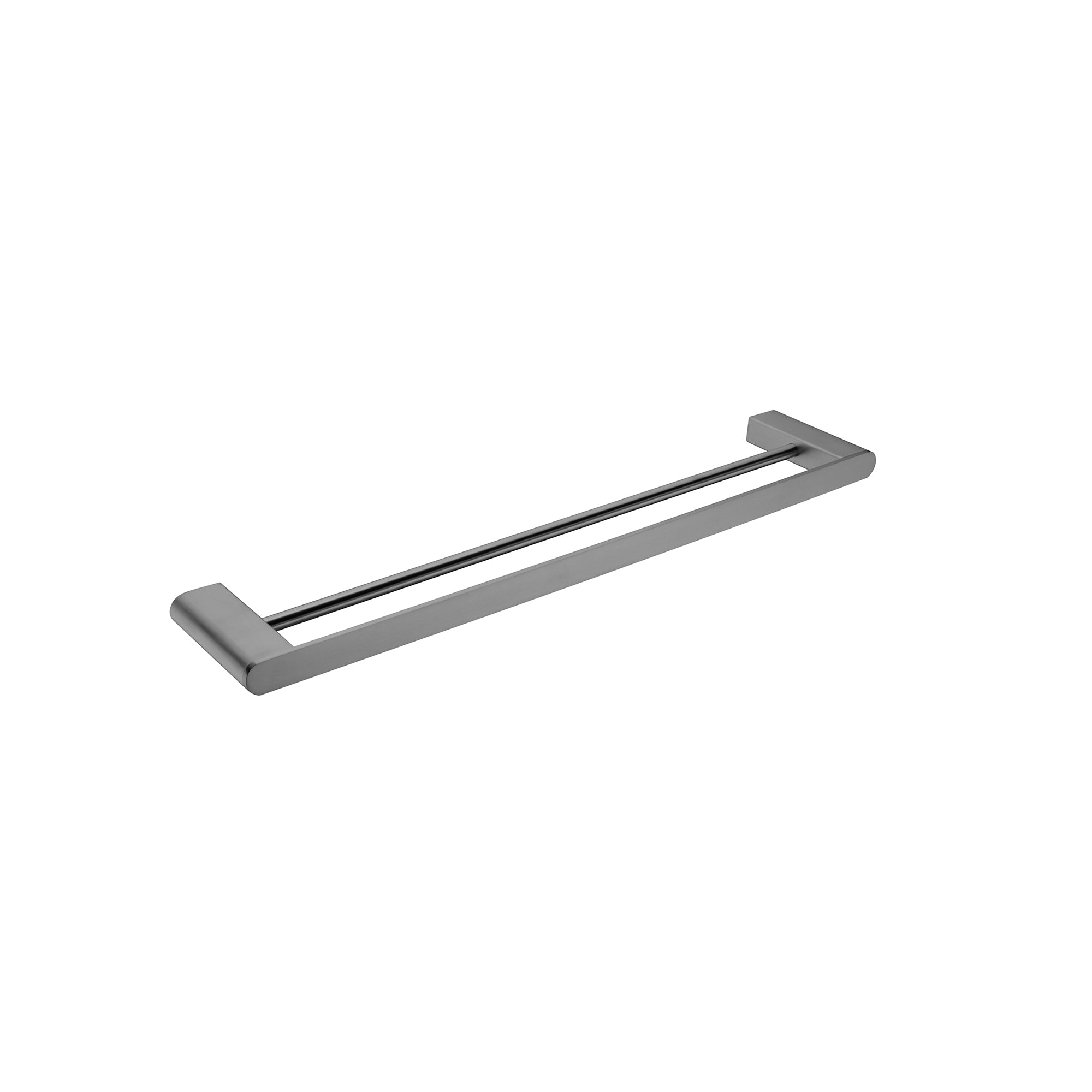 Nero Bianca Double Towel Rail 600mm - Gun Metal Grey