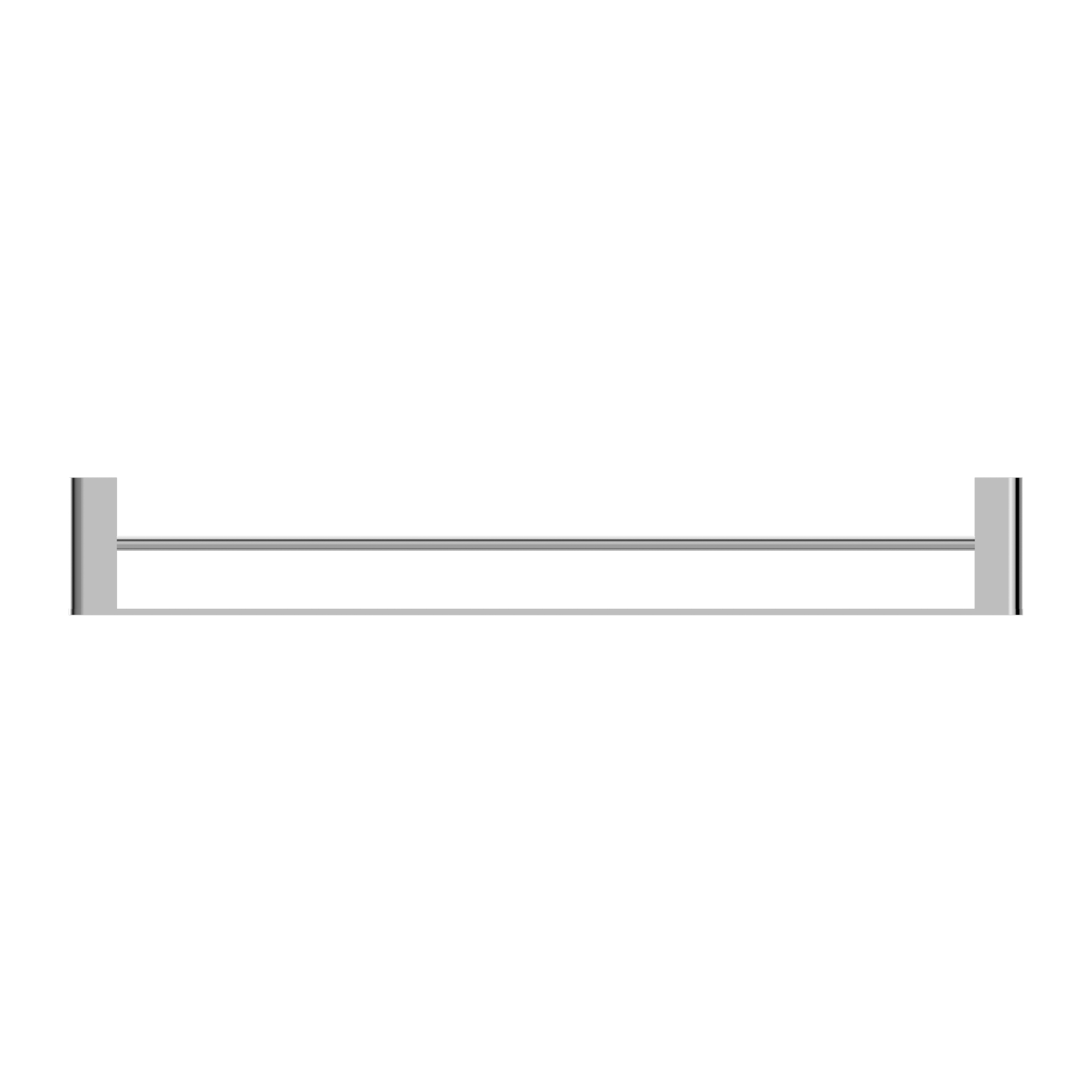 Nero Bianca Double Towel Rail 800mm - Chrome