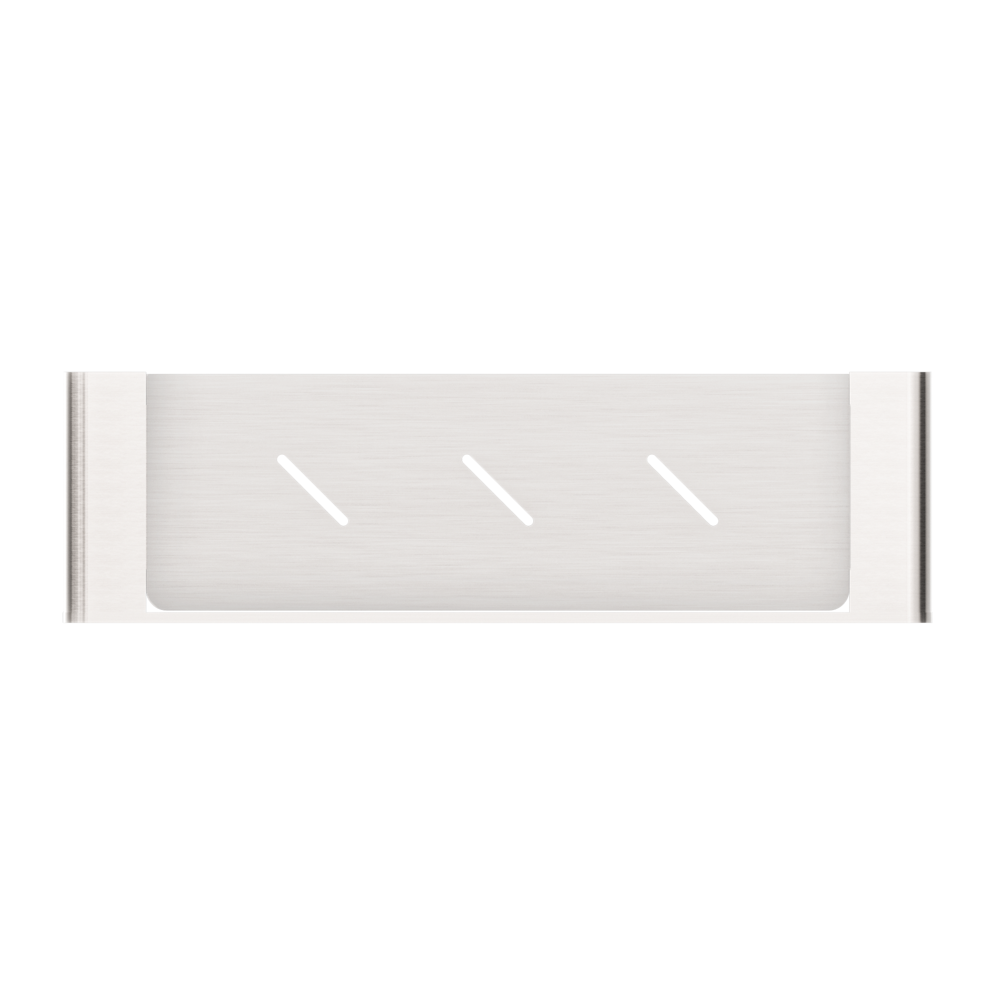 Nero Bianca Metal Shelf - Brushed Nickel