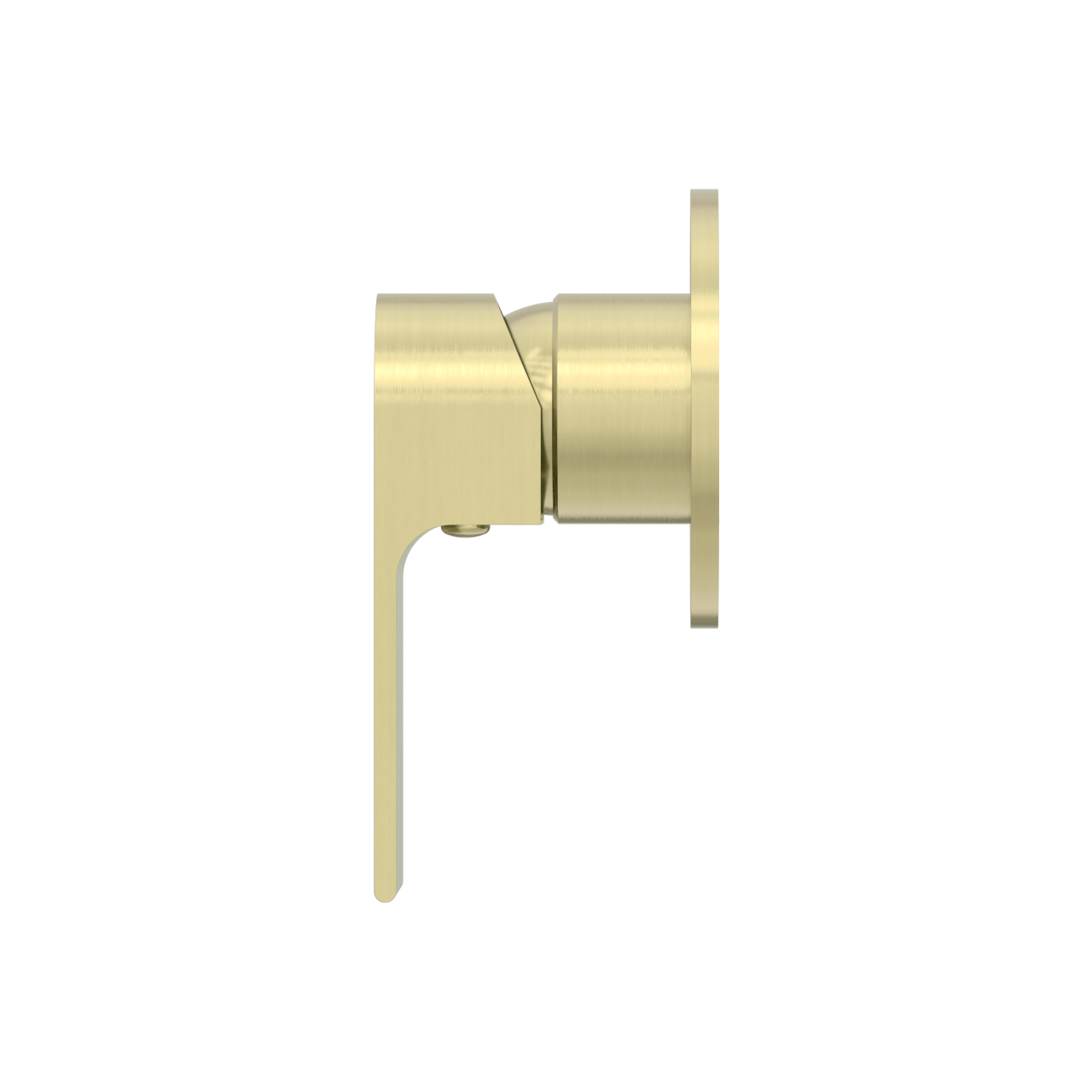 Nero Bianca Shower Mixer Round Plate Brushed Gold