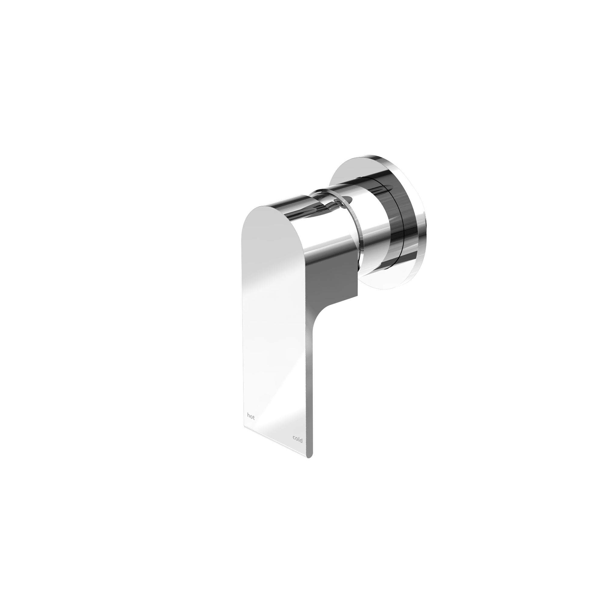 Nero Bianca Shower Mixer Round Plate - Chrome