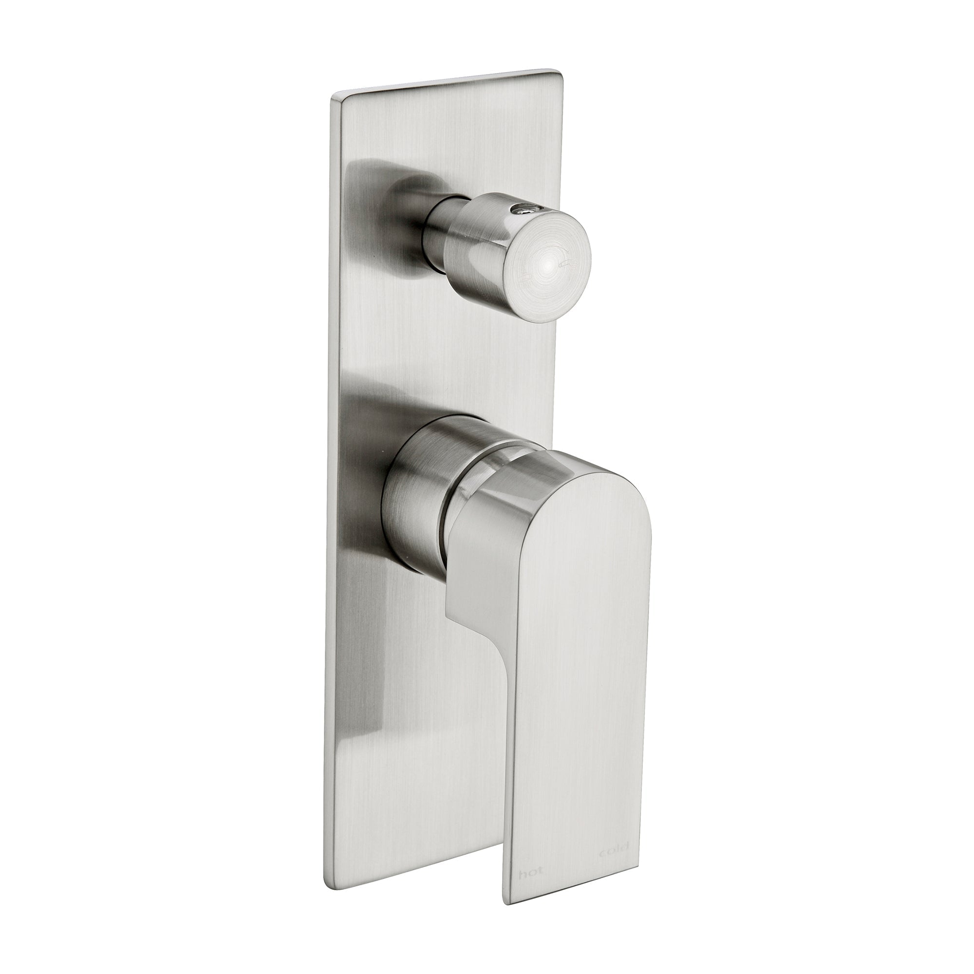 Nero Bianca Shower Mixer With Diverter - Brushed Nickel