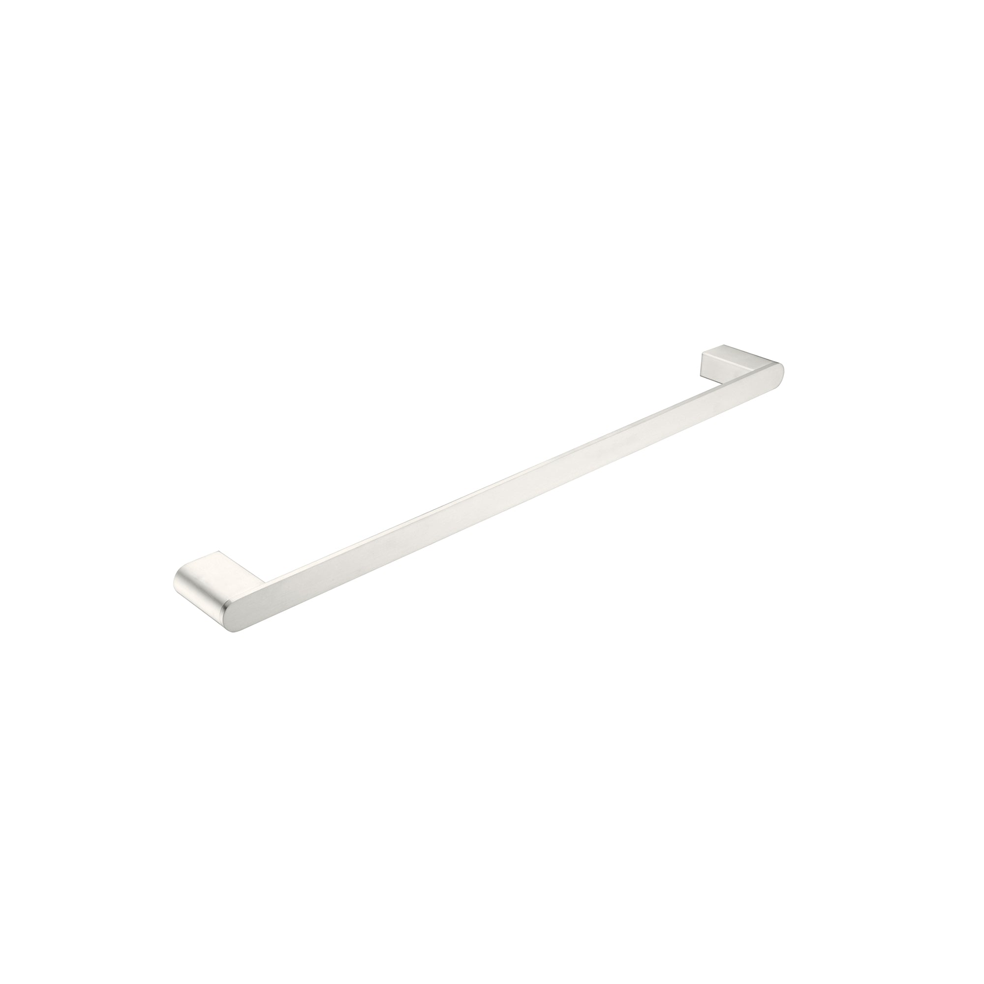 Nero Bianca Single Towel Rail 600mm - Brushed Nickel