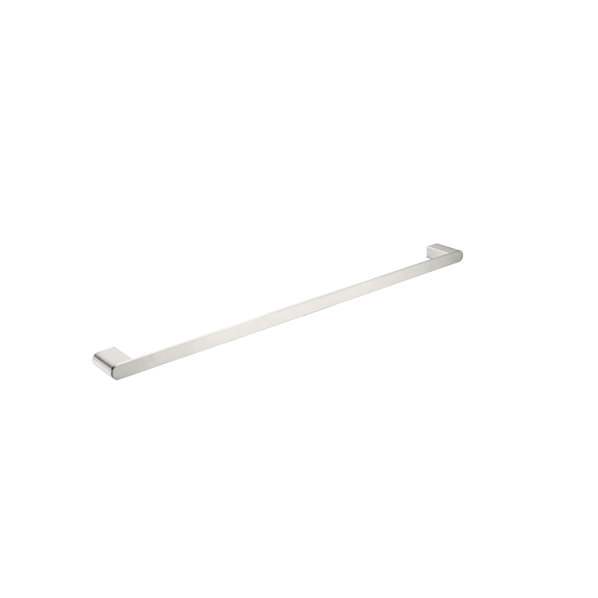 Nero Bianca Single Towel Rail 800mm - Brushed Nickel