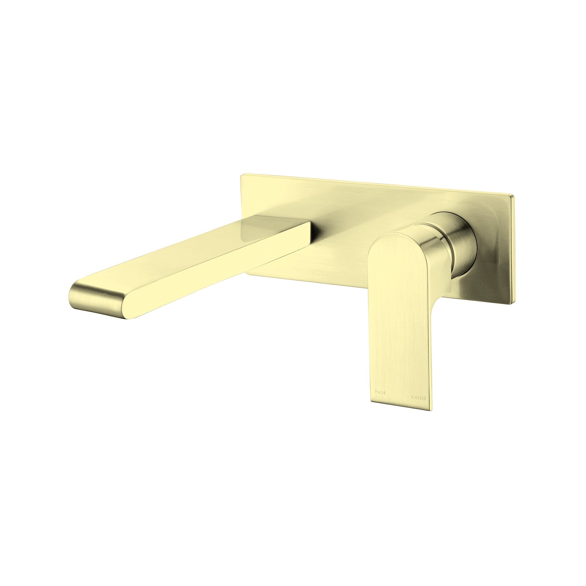 Nero Bianca Wall Basin Mixer Brushed Gold