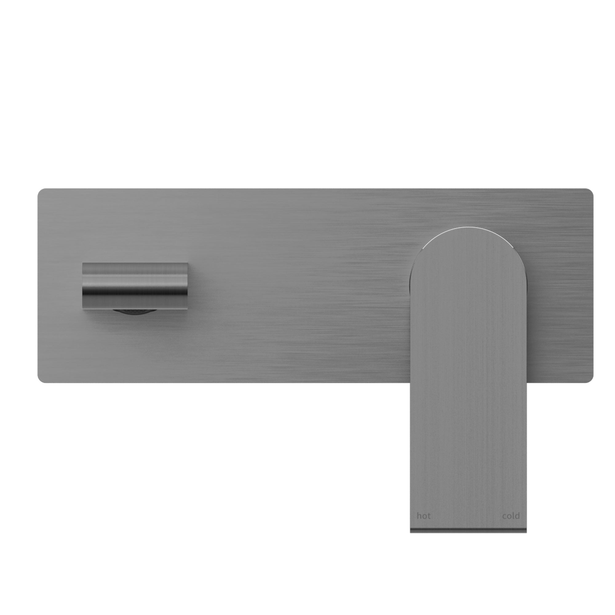 Nero Bianca Wall Basin Mixer - Gun Metal Grey