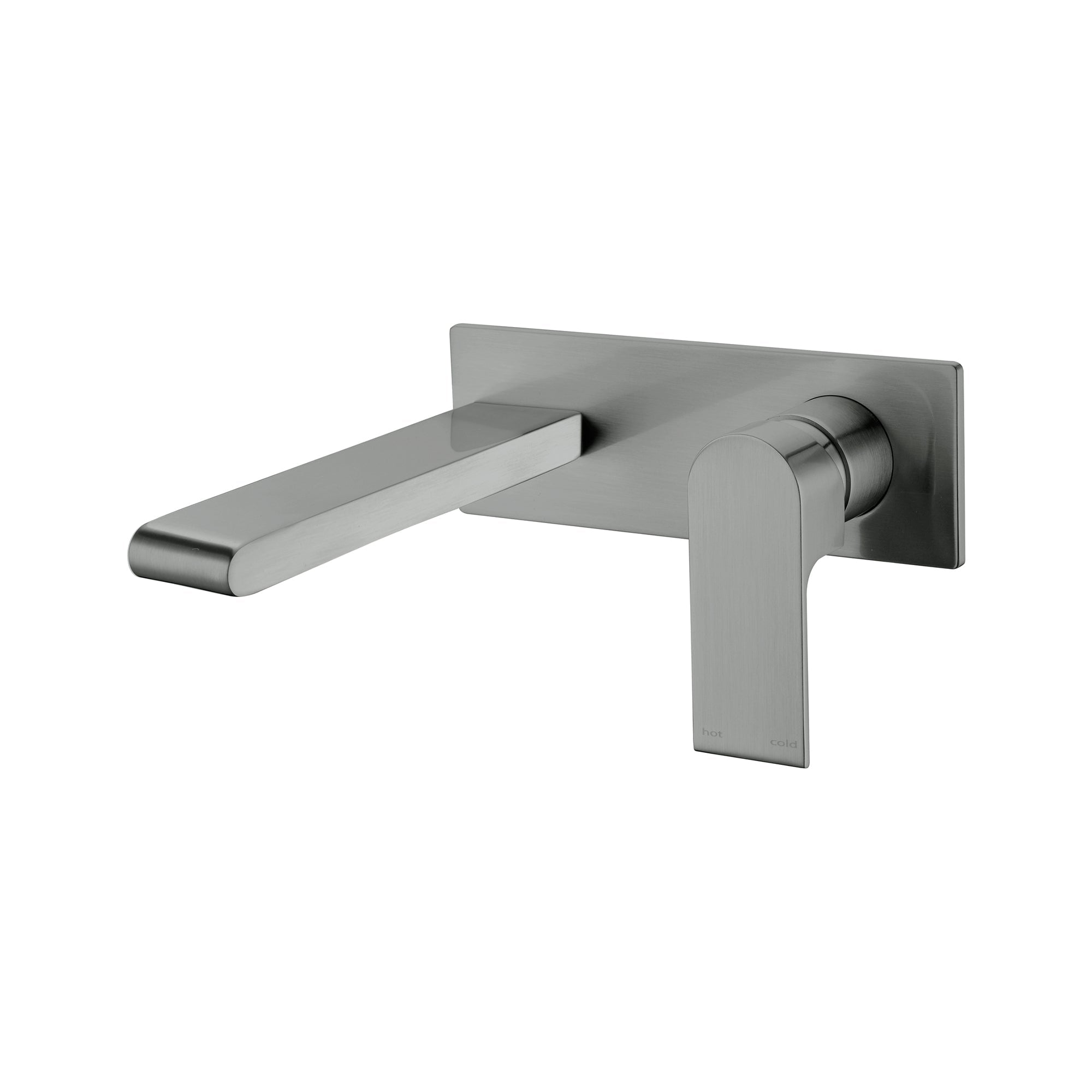 Nero Bianca Wall Basin Mixer - Gun Metal Grey