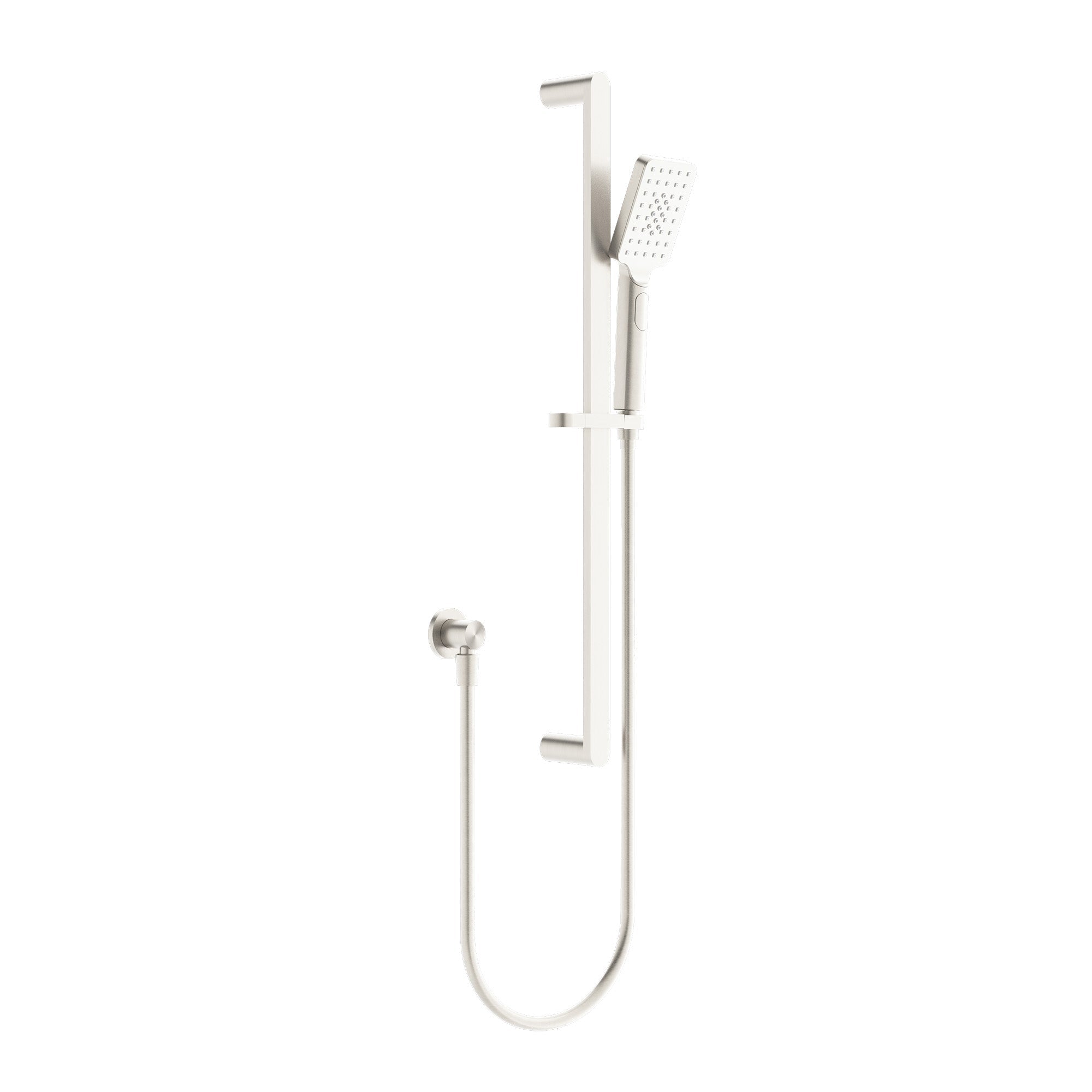 Nero Bianca/Ecco Rail Shower - Brushed Nickel