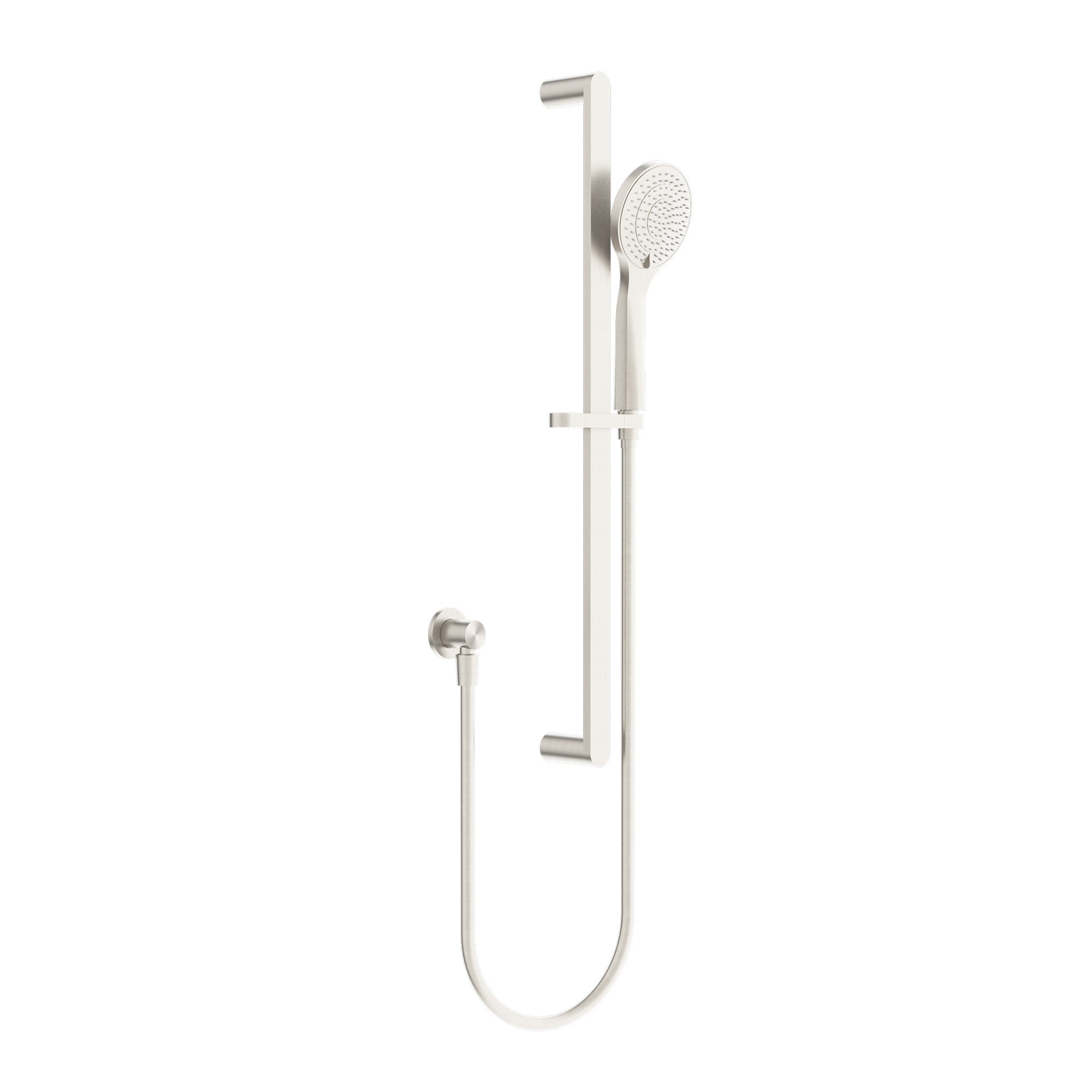 Nero Bianca/Ecco Rail Shower With Air Shower - Brushed Nickel