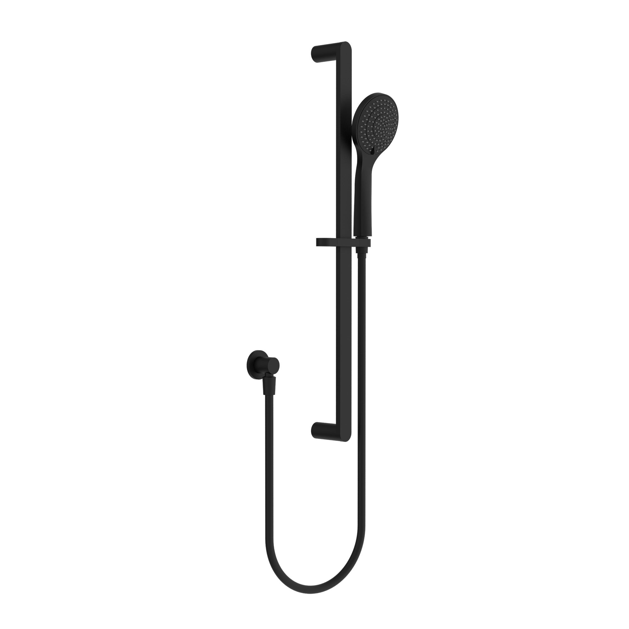 Nero Bianca/Ecco Rail Shower With Air Shower - Matte Black