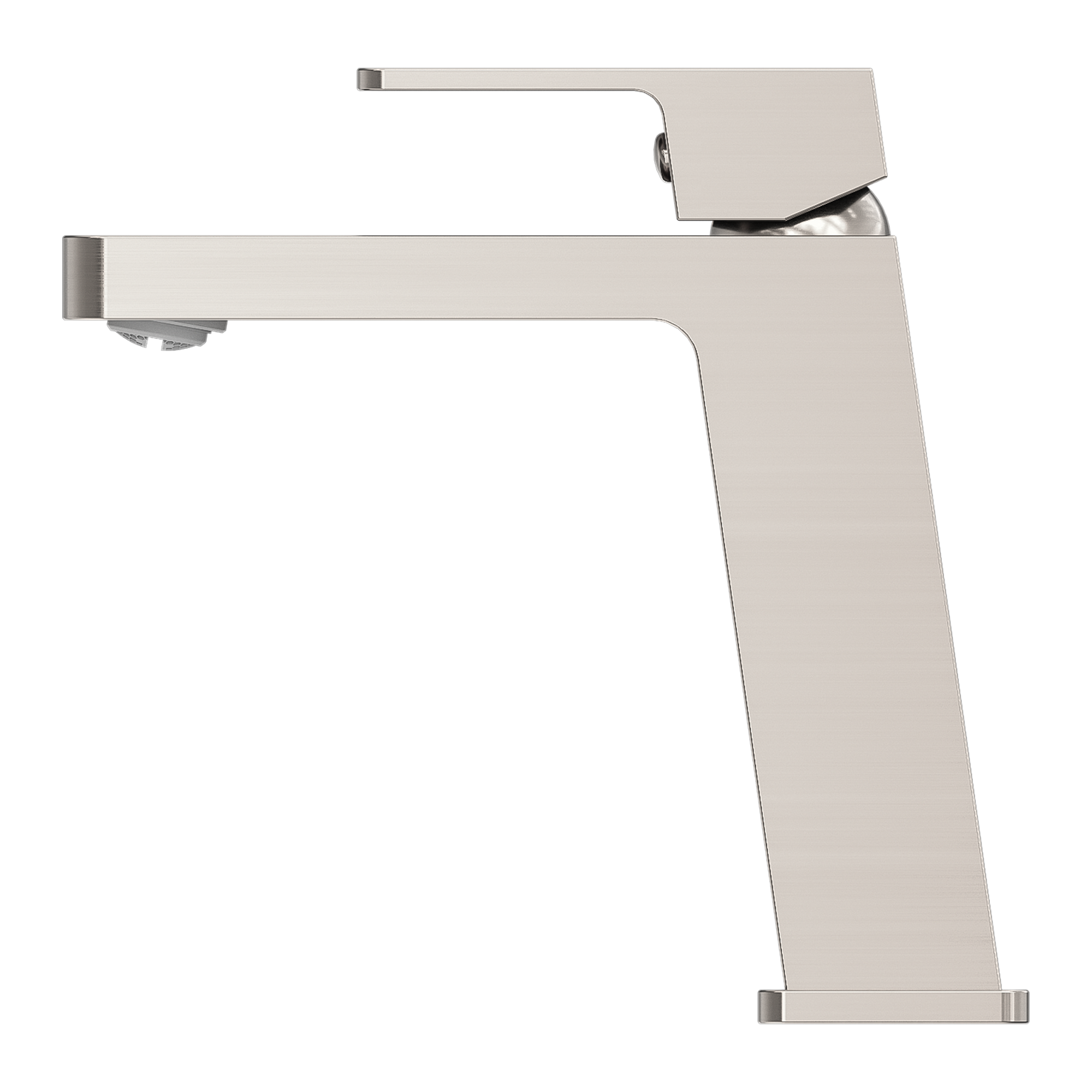 Nero Celia Angle Basin Mixer - Brushed Nickel