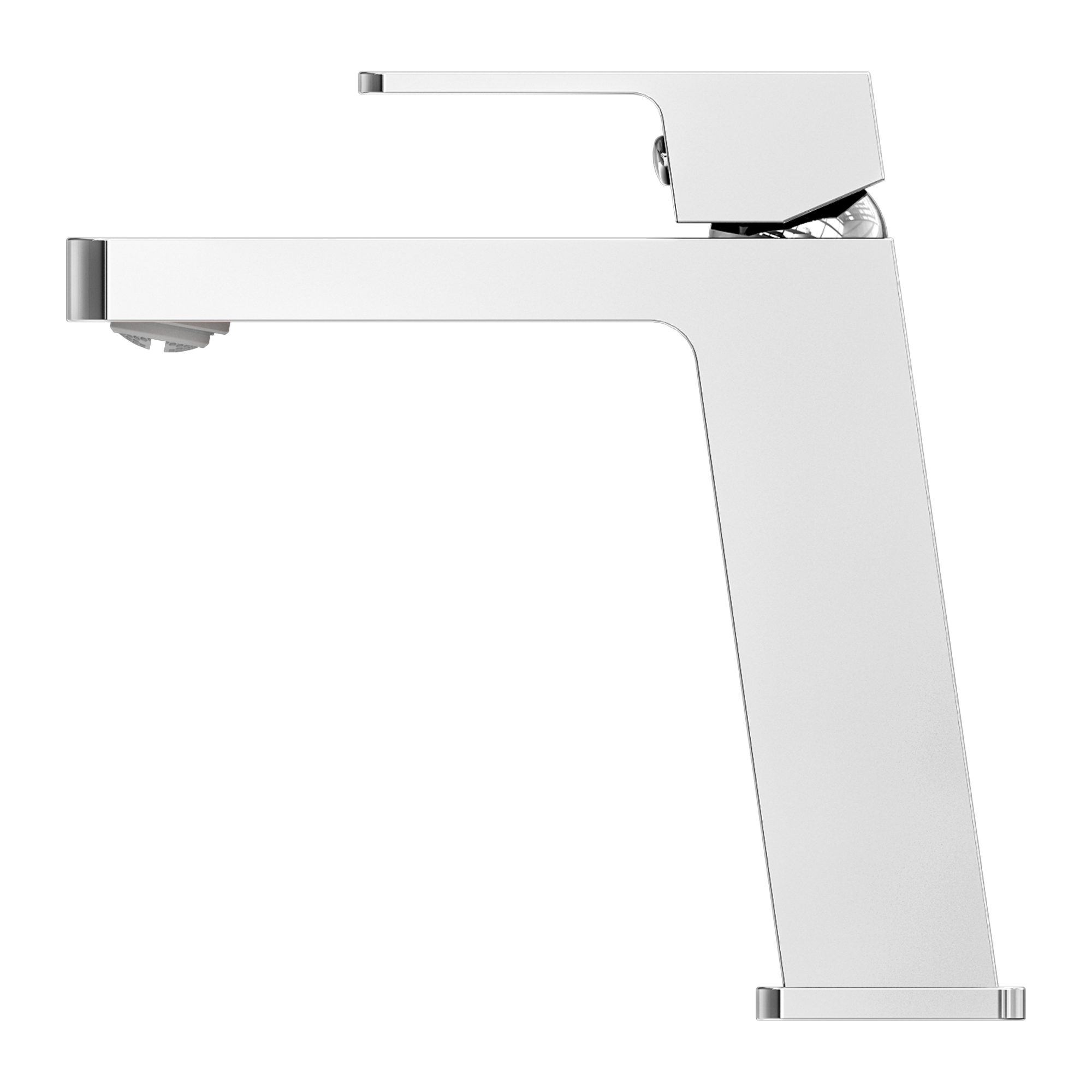 Nero Celia Angle Basin Mixer - Chrome