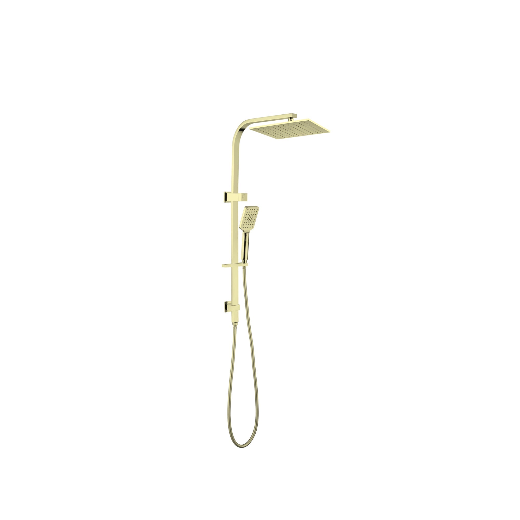 Nero Celia/Bianca Shower Set Square Head Brushed Gold