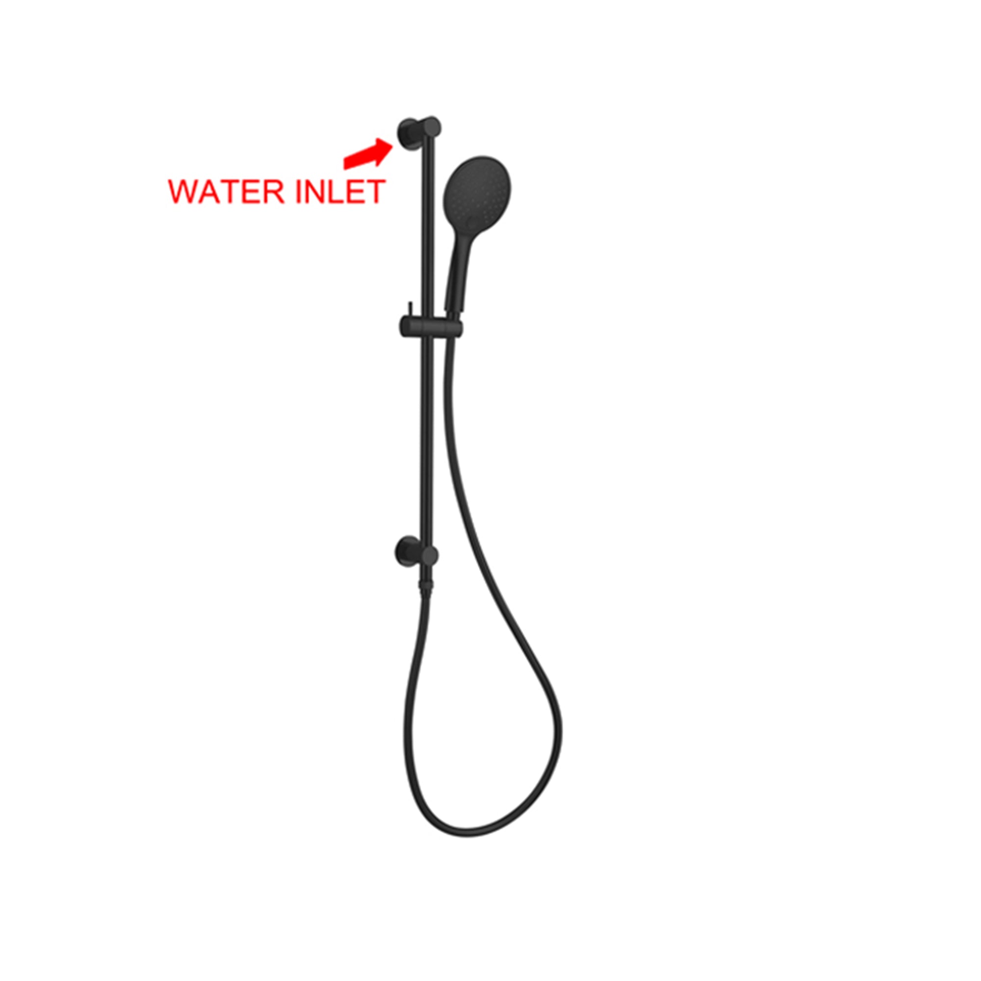 Nero Dolce 3 Function Rail Shower - Matte Black