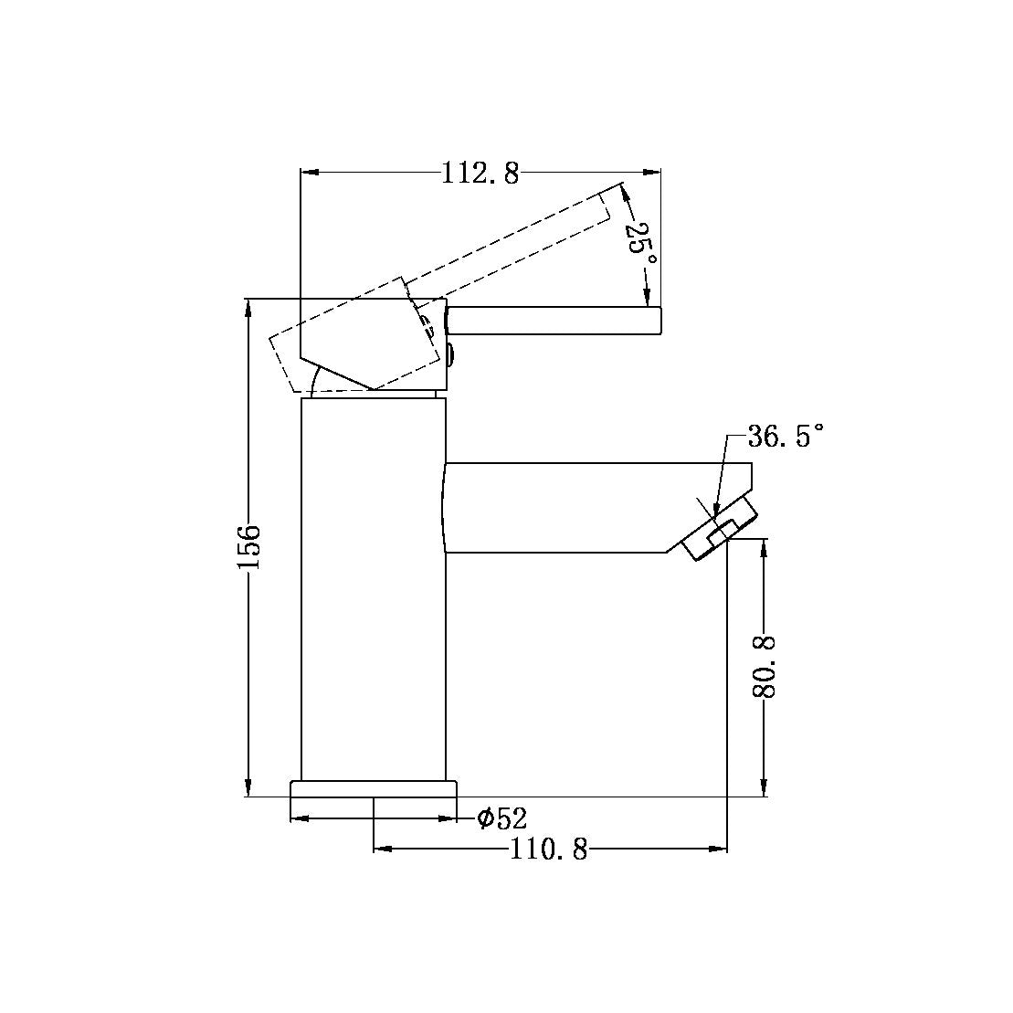 Nero Dolce Basin Mixer - Brushed Nickel