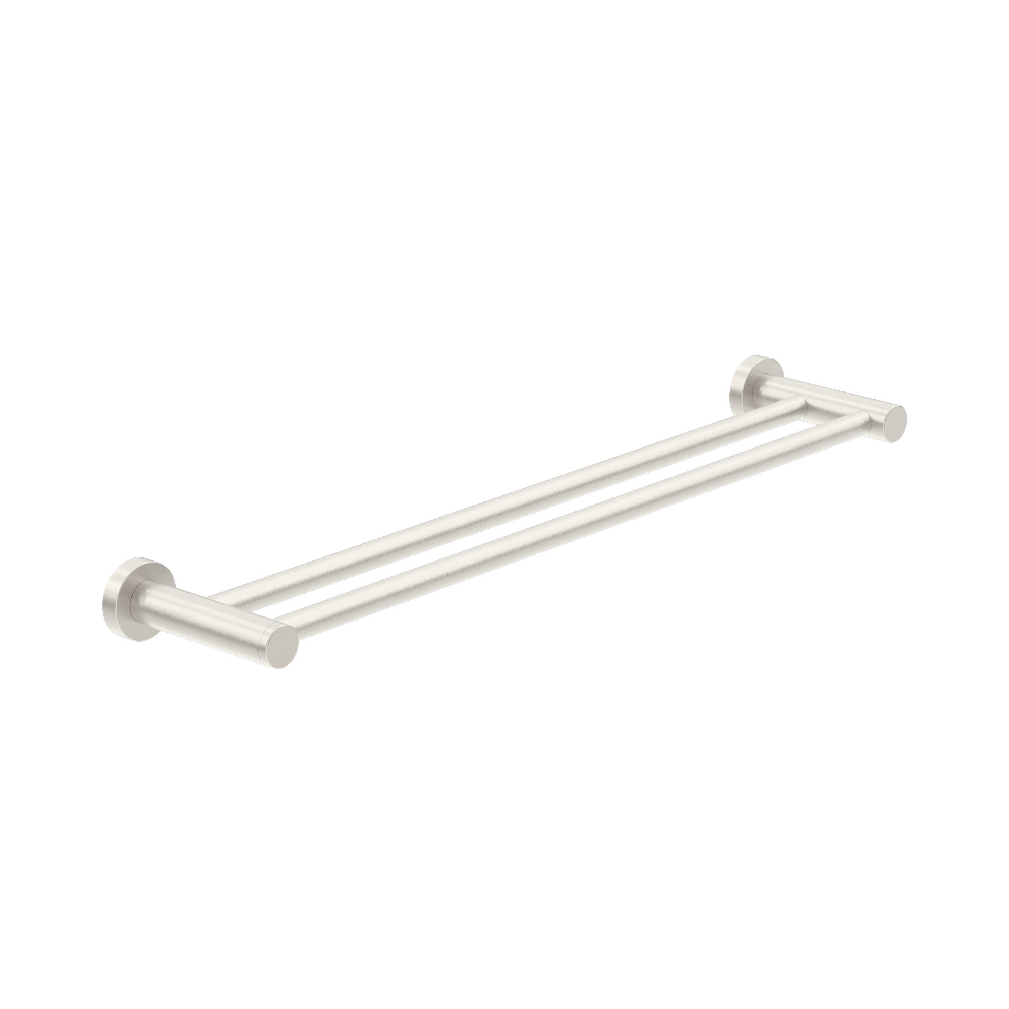 Nero Dolce Double Towel Rail 600mm - Brushed Nickel