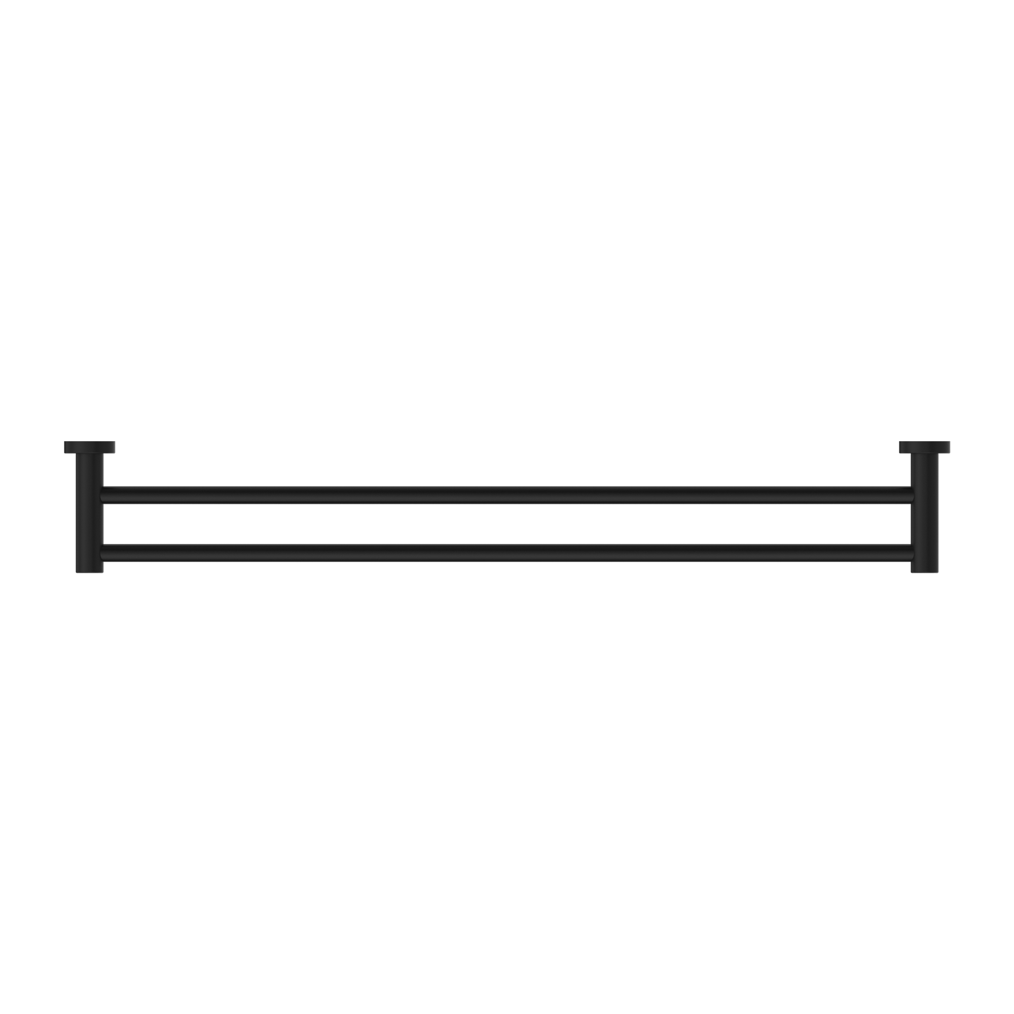 Nero Dolce Double Towel Rail 800mm - Matte Black