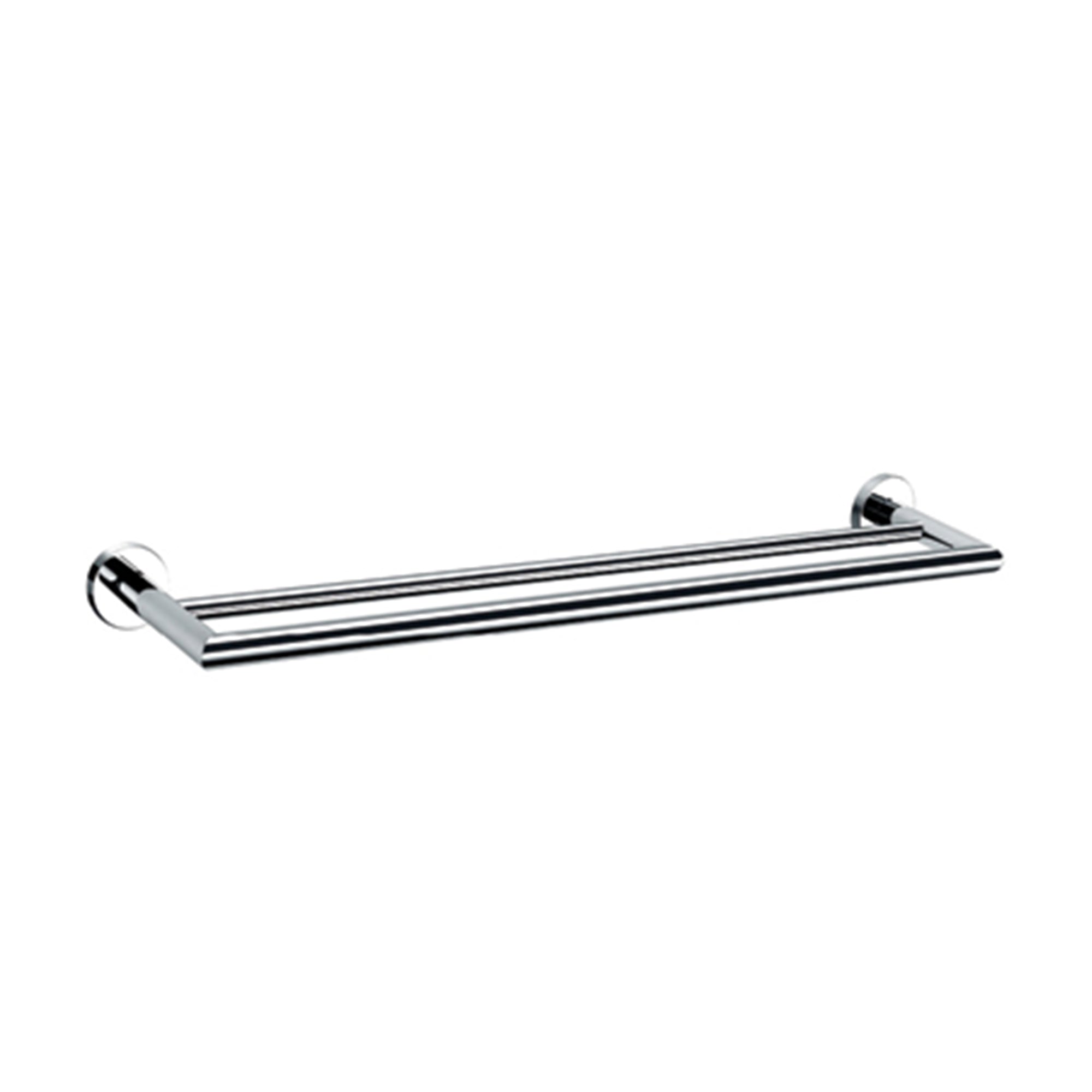 Nero Dolce Double Towel Rail - Chrome