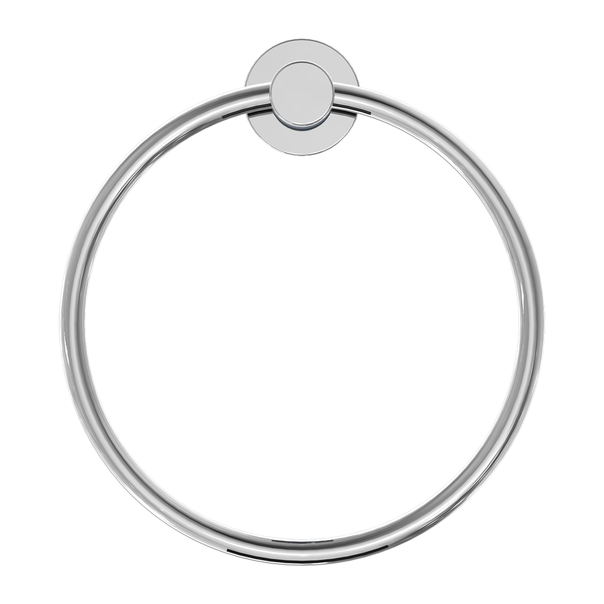 Nero Dolce Hand Towel Ring - Chrome