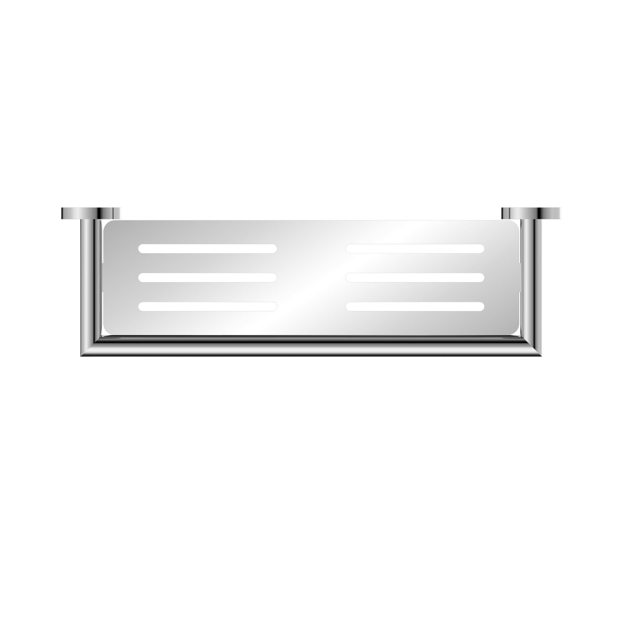 Nero Dolce Metal Shelf - Chrome