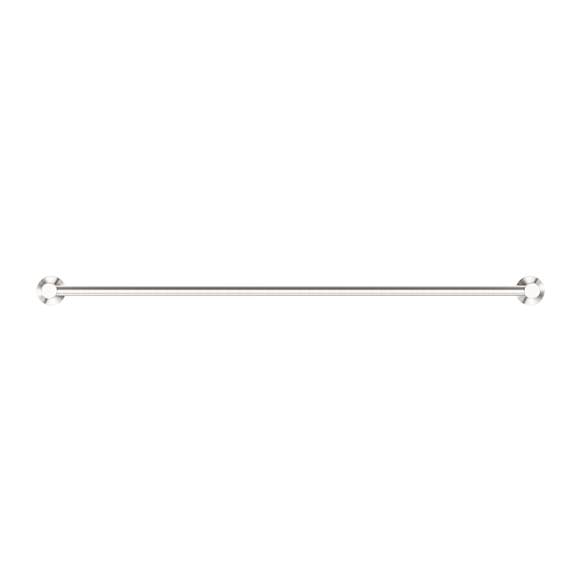 Nero Dolce Single Towel Rail 800mm - Brushed Nickel