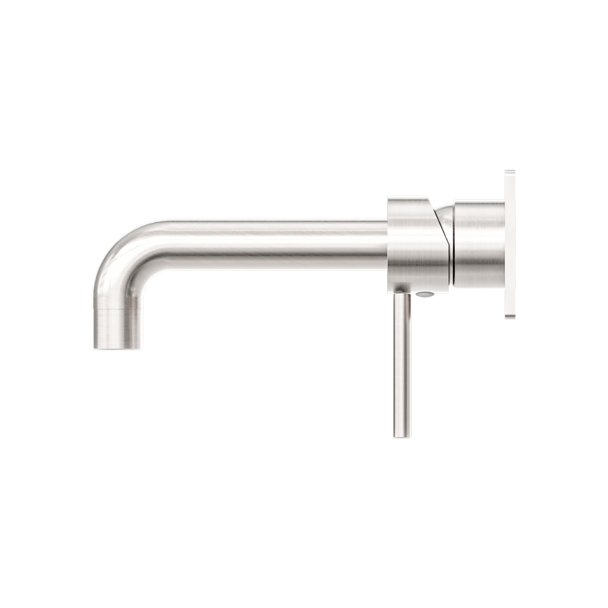 Nero Dolce Wall Basin Mixer - Brushed Nickel