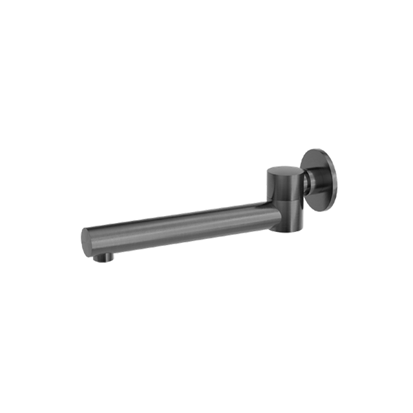 Nero Dolce Wall Mounted Swivel Bath Spout - Gun Metal