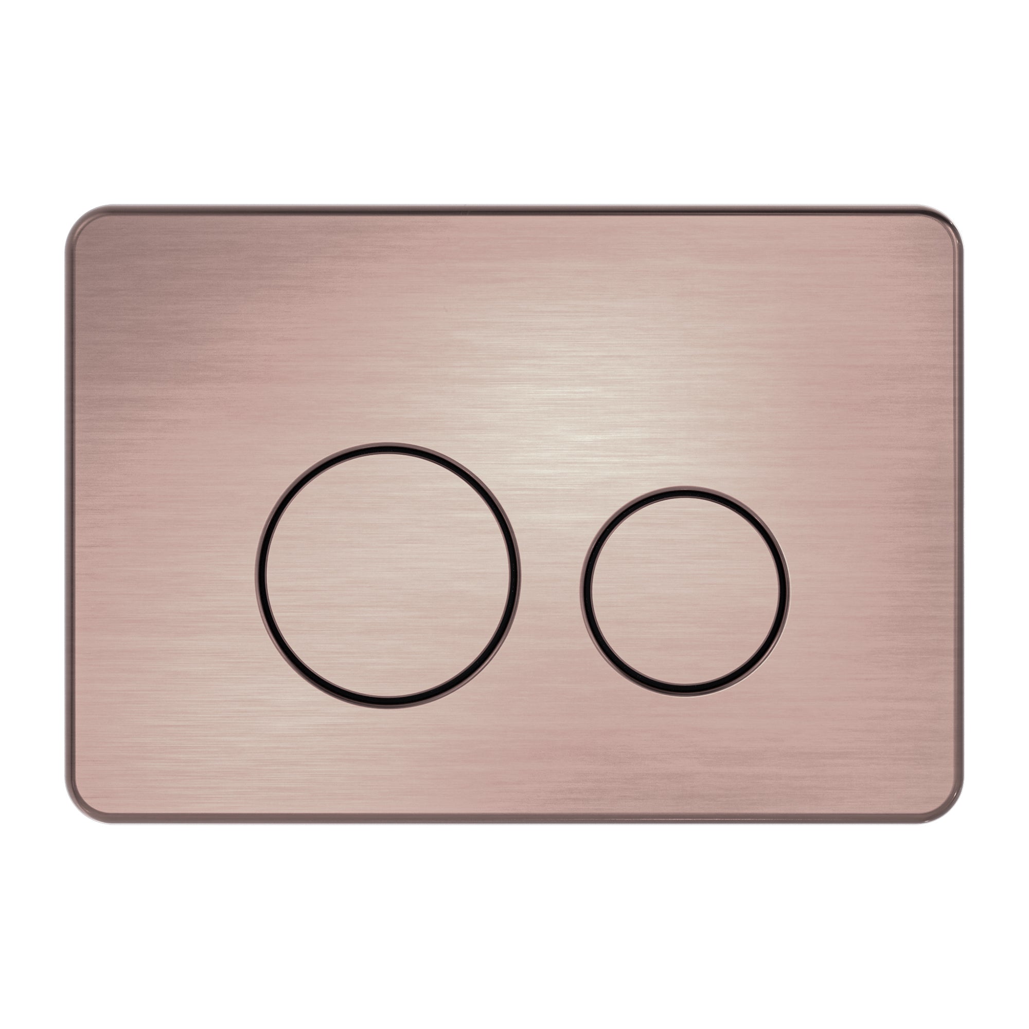 Nero In Wall Toilet Push Plate - Brushed Bronze