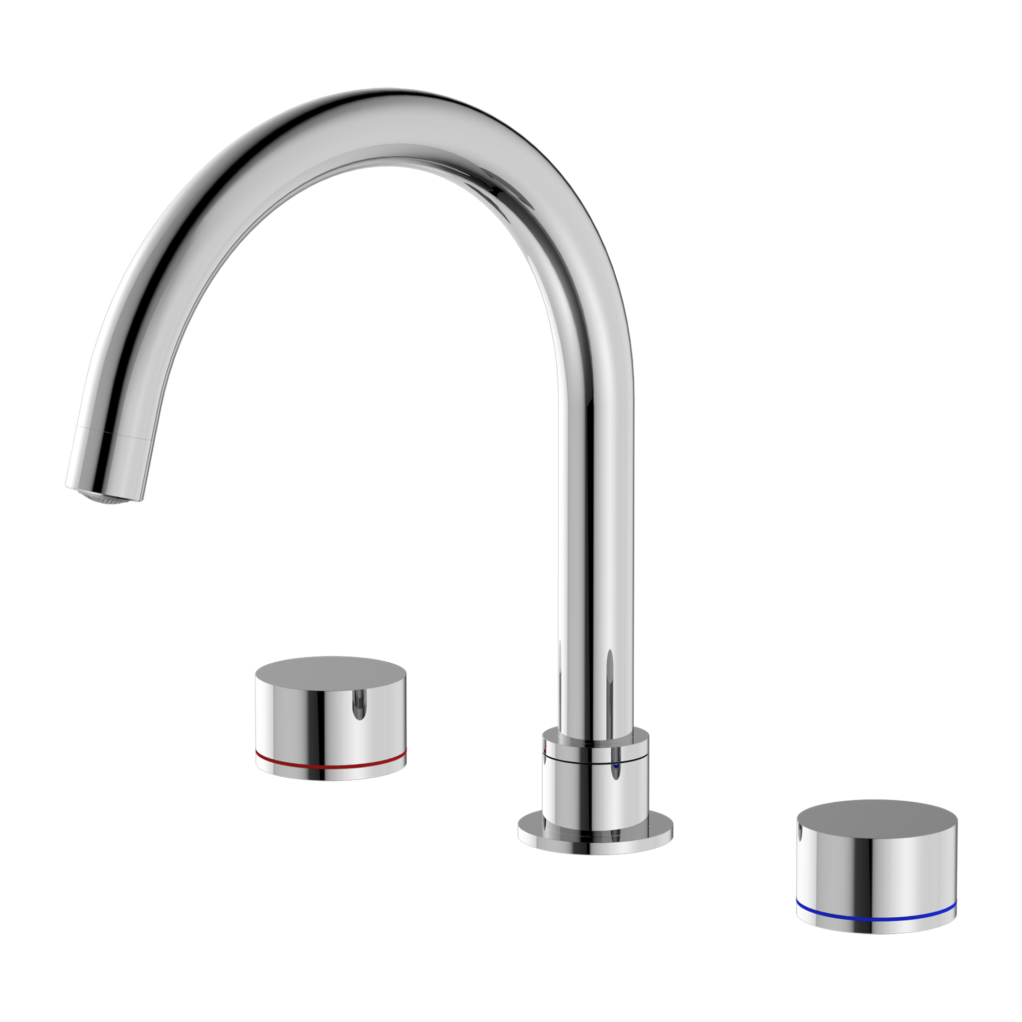 Nero Kara Bath Set - Chrome